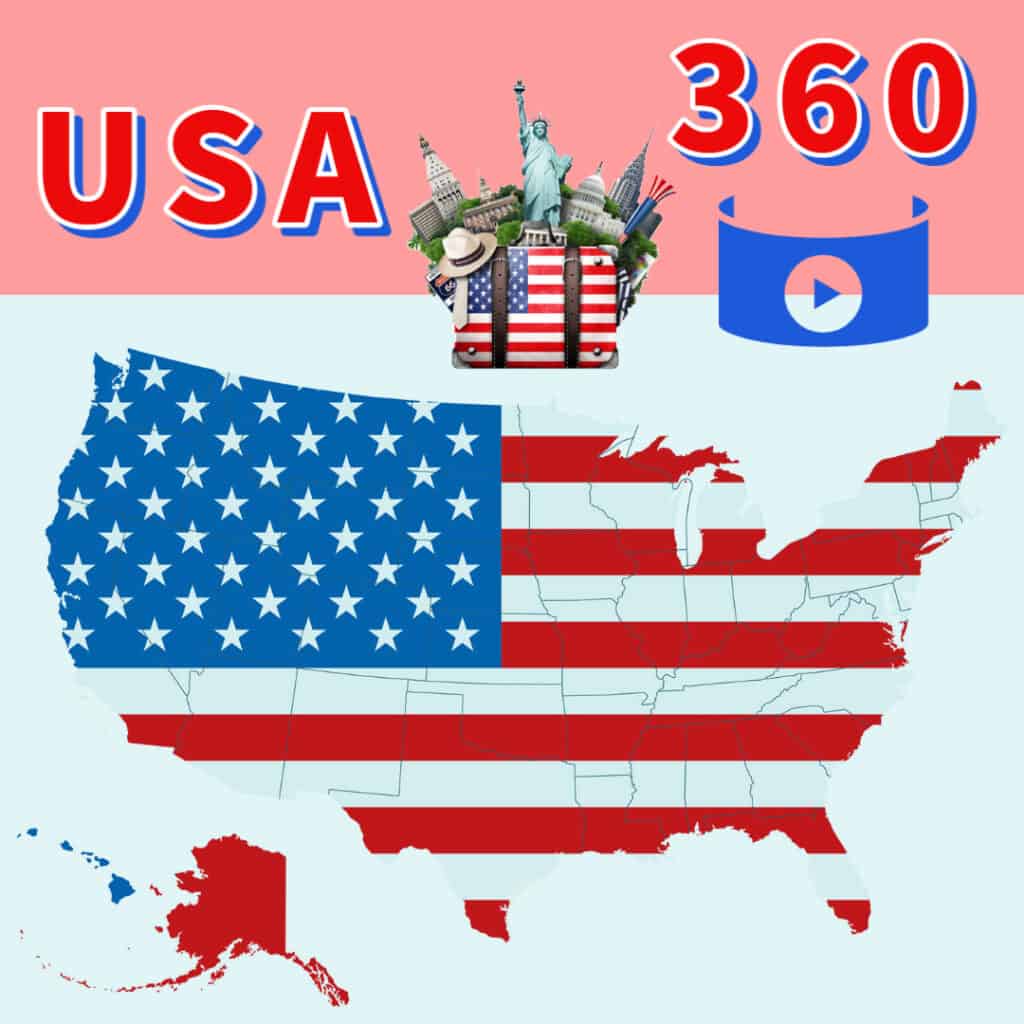 USA 360 VR virtual videos and tour guides