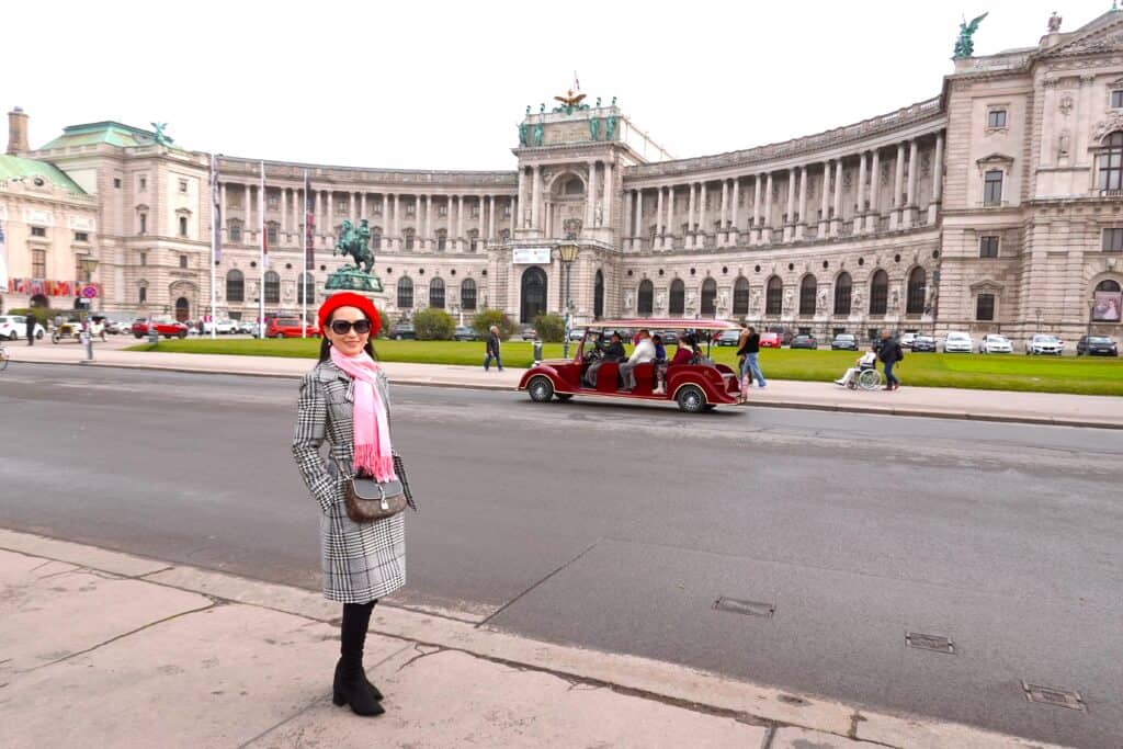Hofburg palace and statue of Prince Eugene of Savoy