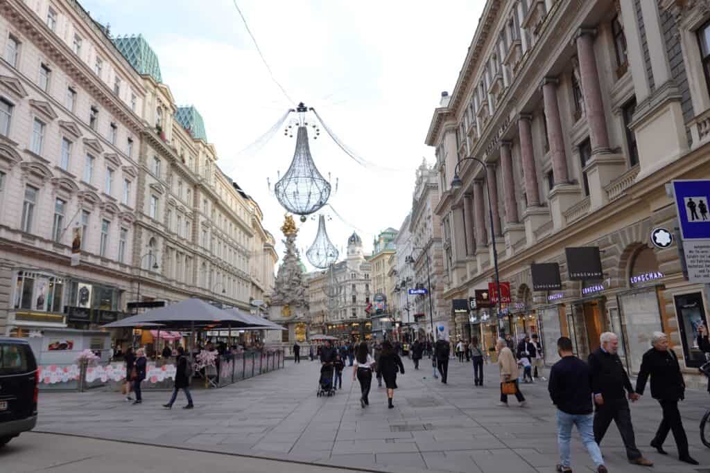 Vienna shopping street