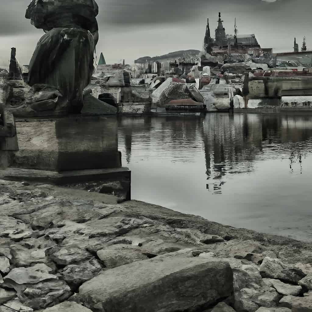 Jasper AI Art of Charles bridge in austria