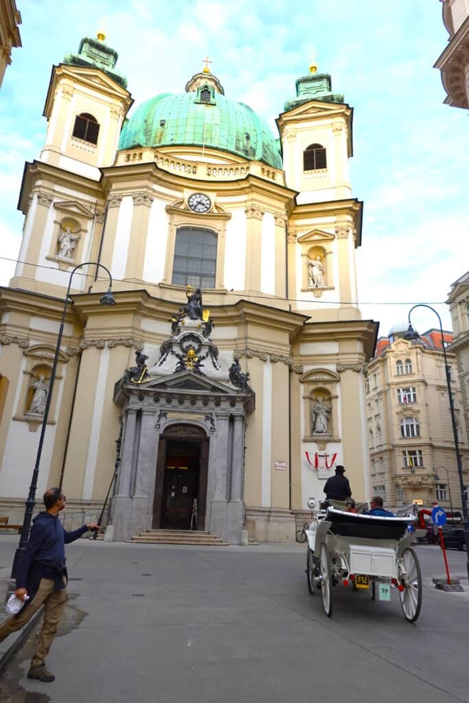 tour St. Peters Church in old town Vienna