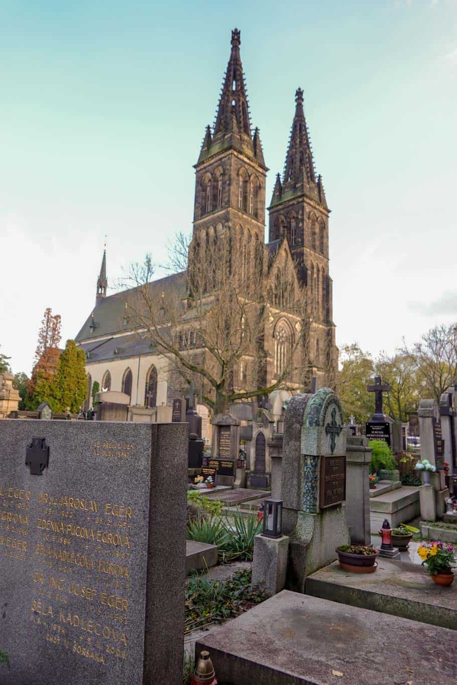 St Peter and Paul Basilica and Vysehrad Cemetery in Prague