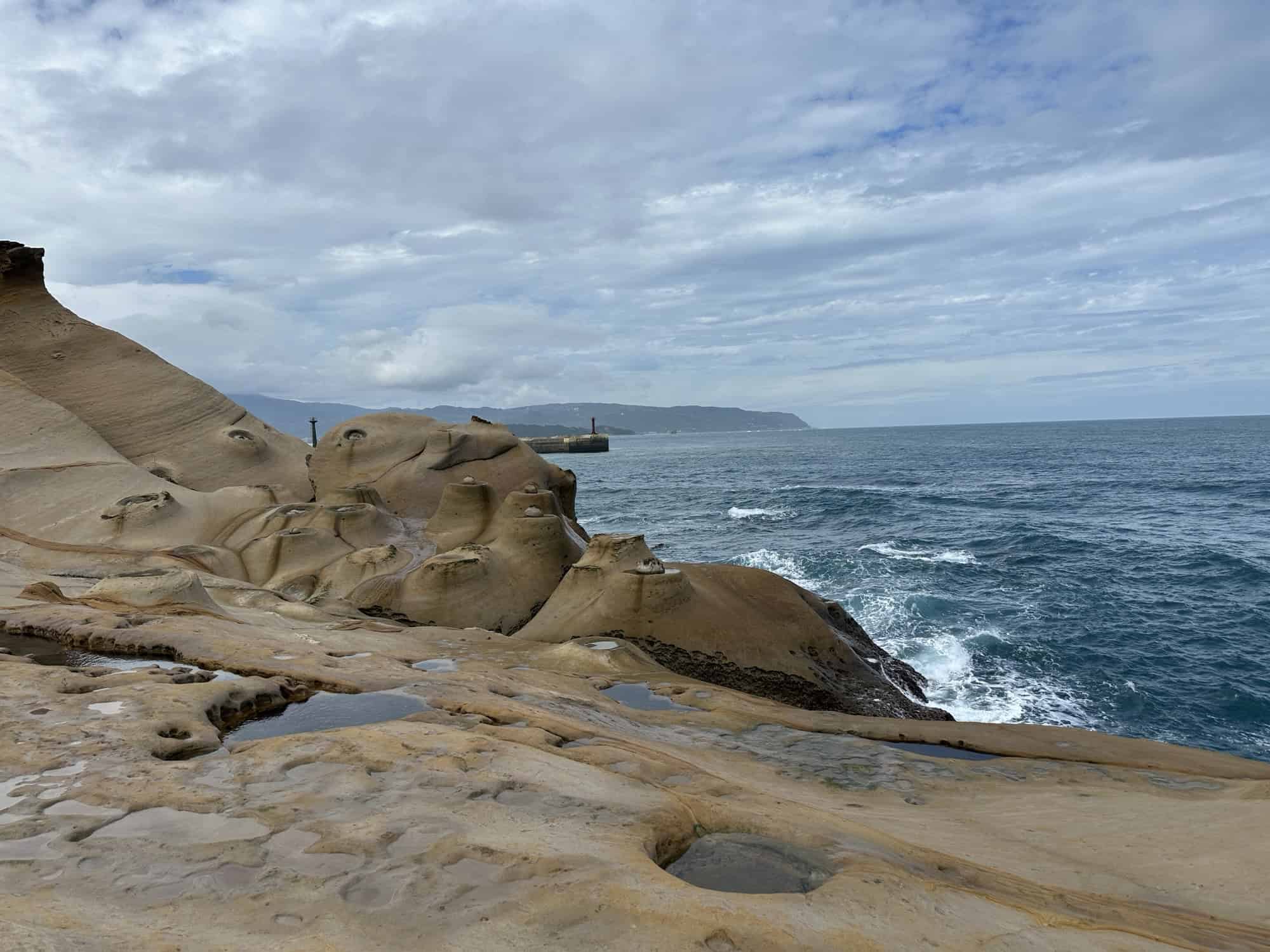 Yehliu Geopark candle formation near Taipei