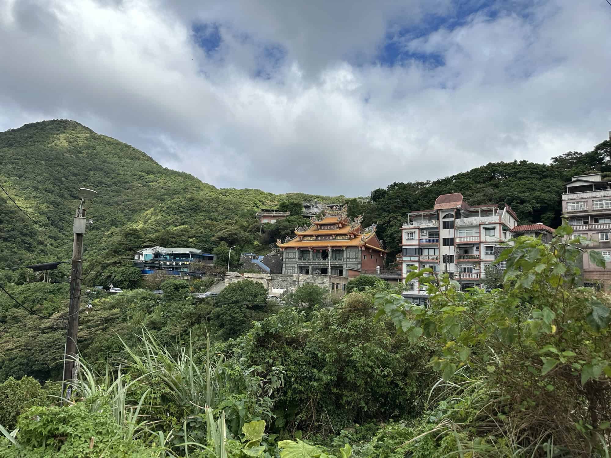 Jiufen town on mountainside